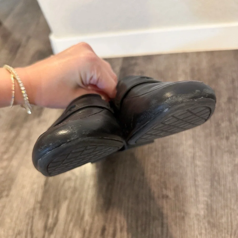 Kate Spade Loafers‎ Women's 8.5 M Loafer Heels Black Leather